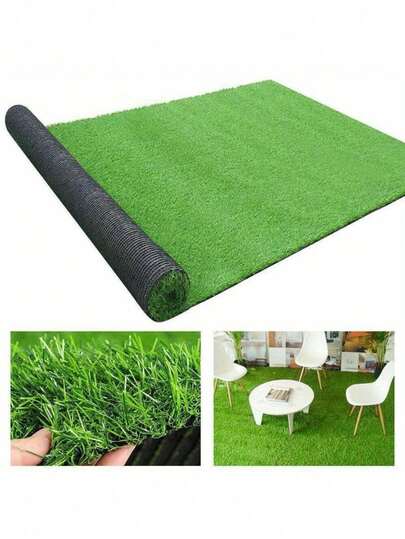 Alfombra de césped artificial para exteriores, cinta adhesiva para unir césped artificial, impermeable y resistente al desgaste, adecuada para campos deportivos, patios y protección de plantas, fijación de campos de fútbol, estera de césped sintético de plástico, fácil de instalar, césped artificial para exteriores, decoración de jardín exterior, sin necesidad de electricidad, para decoración de balcones, reemplazo de plantas verdes