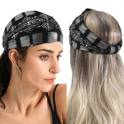 Diademas de moda para mujer, accesorios para el cabello de invierno, pañuelos, diademas elegantes, bandanas, cinta deportiva para yoga, fitness y running