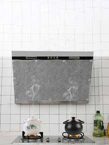 12 piezas/paquete Papel absorbente de aceite para campana extractora, filtro de grasa para capó del motor, papel antióleo, pegatina antióleo, papel antihumo blanco