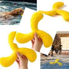 1pc Durable EVA Pet Interactive Flying Disc - Puppy Keep Play,Dog Toys , Floating Three-Leaf Design, Wear-Resistant Dog Training Toy For Small & Medium Dogs, Outdoor/Beach Play, All Breeds, Dog Toy, Beach Playtime, Playful Design, Sturdy Construction - Multicolor - View 6