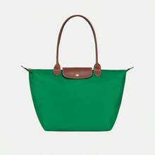 Longchamp 女式帆布折叠手提包大号笔记本电脑单肩手提包，适合通勤、工作或日常使用，女士休闲手提包钱包 - 綠色 - 查看 7