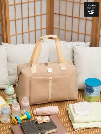 LEQUEEN 1pc New Large Capacity Mommy Bag, Diaper Bag For Travel, Maternity Bag, Crossbody Tote Bag For Moms, Suitable For Storage And Use