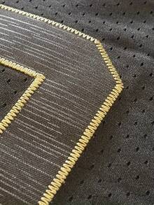 Atonmore Men's 23 Black American Football Jersey Casual Short Sleeved Embroidered Stitching V-Neck T-Shirt Party Rugby Sports Top - Black - View 3