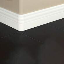 1 rolo de rodapé autoadesivo 1M, rodapé macio removível, borda de parede decorativa, ferramenta de decoração DIY fácil para casa, cortável livremente, pode comprar vários para conectar para um comprimento maior