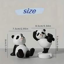 Compatible With IPhone, Android Phone, Gift For Birthday, Family, Friends Phone Holder - 1pc Kicking Panda Phone Holder - View 5