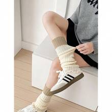 Lebaley Kawaii Leg Warmers For Girls Women - Japanese Lolita Leg Warmers Y2K Harajuku Leg Cover Stockings Kawaii Knit Socks{"Color_name":"Mixture4"} - 多色4 - 查看 9