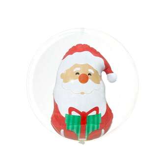 1pc Inflatable Christmas Ball, PVC Santa Claus & Christmas Tree Outdoor Decoration, Holiday Party Decor