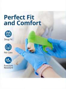 Powder-Free Blue Disposable Nitrile Gloves, Boxless, Durable Household Cleaning Gloves, Latex-Free, Waterproof, Anti-Static, Multi-Purpose Gloves, Linen Fingertips, Suitable For Hair Dyeing, Beauty, Painting, Arts And Crafts, Home Cleaning, Kitchen, Bathroom, Home Decor, Holiday Gifts, Party Favors. Size: S, M, L, XL - Sky Blue - View 7