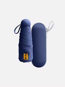 Small Folding Umbrella, Mini Pocket Waterproof Portable Travel Umbrella, Sun Umbrella, Women's Sun Protection And UV Protection Umbrella, 2-In-1 Mini Six-Fold Ultralight Portable Umbrella, Mini Travel Umbrella, Portable Umbrella For Both Sunny And Rainy Days, Windproof, 99% UV Protection