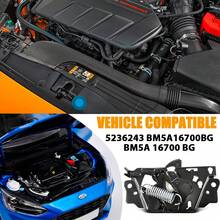 UK For Fo Rd Focus M K Iii [2010 2011 12-2020] Hatchback Bonnet Lock Latch 5236243 - Black - View 6