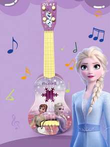Disney 1Pc Frozen II Classical Ukuleles Guitar Musical Instrument Beginners, Interactive Parent-Child Music Toy.Creative Toy Realistic 4 String Guitar Ukulele. - Multicolor - View 1