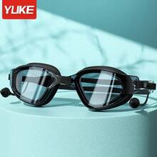 Gafas de natación antivaho y a prueba de fugas para adultos, lente de visión panorámica HD para una vista clara, gafas de natación cómodas y selladas para hombres y mujeres, marco de PC duradero (negro, blanco, azul) - Multicolor - Ver 10