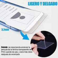 6 Piezas Porta Gafete Aluminio Vertical de Porta credencial con cordón para Tarjeta de Identificación para Oficina Negocios Útiles Escolares Trabajo (Azul) - Pago - Ver 6