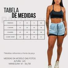 Women's Double Gym Shorts With Hidden Pocket Back Loop For Towel/Perforated Dryfit T-Shirt - Navy Blue - View 2