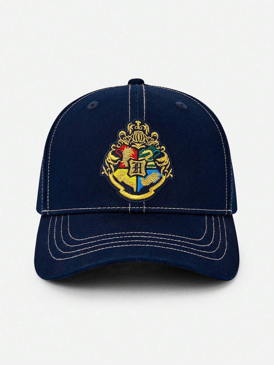 Balabala Unisex Baseball Cap, Harry Potter Hedwig Print – Cotton Blend, Adjustable Strap – Stylish For Daily Wear - Dark Blue - View 1