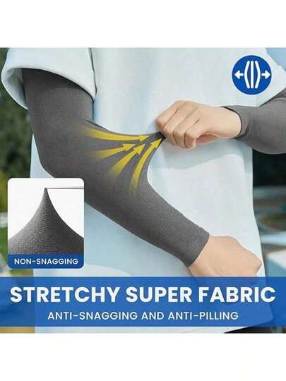 Cycling-Specific UV Defense| Ice Silk Sun Protection Arm Sleeves| For Outdoor Riders, UPF 50+, High Breathability, Blocks 99%+ UV Rays| Size: 21x14x1cm
