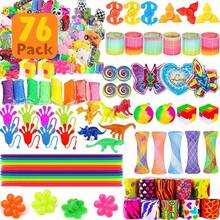 81 piezas Relleno de bolsa de regalo para fiesta, Juego de juguetes educativos, Relleno de calcetín navideño para el aula al por mayor, Regalo de caja del tesoro de carnaval, Relleno de piñata - Amarillo - Ver 12