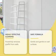 Jue Fish Wall Graffiti Cleaner, Household Wall Stain Care, Pencil & Crayon Instant Cleaning Spray. Our Wall Graffiti Cleaner Is Specially Designed To Quickly Dissolve Stubborn Graffiti Like Markers And Crayons, Easily Removing Them Without Leaving Any Residue. - Multicolor - View 3
