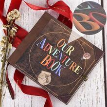 146Page DIY Handmade Scrapbook Embossed Leather Cover Ideal For Memories Anniversary Wedding And Best Friend Gift Inspired By The 'Up' Saga Ball