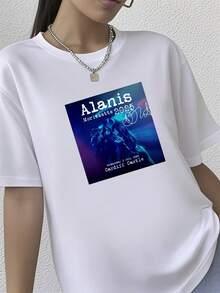 180g pure Cotton  World Tour 2025 For Fan S to 5XL T shirt BM480 Unisex Casual graphic designer clothes Comfortable women Breathable Print Round Neck Short Sleeve T-Shirt For Women Casual Summer Soft Stretched Versatile female Stylish streetwear - Blanco - Ver 2