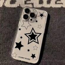 Fully Encapsulated Black And White Stars  Style And Matte Texture Mobile Phone Case In Soft Silicone And Transparent TPU Anti-Yellowing And Shockproof And Drop Proof I Phone XR 11 12 13 14 15 16 PRO MAX 7 14 15 16 PLUS Redmi POCO F3 F5 M4 PRO M5S X3 PRO X3 NFC X4 PRO C55 C65 11 Llite 12 Lite Redmi A1 A2 A3 9A 10C 12c 13C 14C Note 8 9 11 12 13 PRO Galaxy M23 M34 M52 M53 A03 A04 A05 A10 A11 A12 A14 A15 A20 A30 A23 A32 A34 A35 A50 A51 A52 A54 A55 A71 A72 S20 FE S21 FE S22 ULTRA S23 FE S23 ULTRA S24 PLUS S24 ULTRA S25 ULTRA S35 MOTO E7 E13 E20 E22 EDGE 30 40 G04S G7 G9 G10 G13 G23 G14 G15 G20 G22 G24 G30 G32 G34 G35 G52 G53 G54 G60 G84 G9 PLAY - Y1-SXGMLXLTSY80Y1 - 查看 4