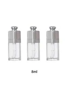 2 pezzi di tubi vuoti per lucidalabbra, tubi per lucidalabbra trasparenti da 8 ml con applicatore, contenitori ricaricabili per balsamo e lucidalabbra per kit fai-da-te di makeup per donne e ragazze, tubo per lucidalabbra con spazzola grande, tubo per dispensare olio per le labbra, contenitore da viaggio per lucidalabbra