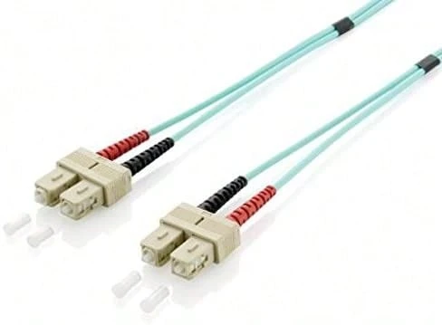 Equip Cavo per ponticello duplex sc/sc 50/125µ 2,0 m turchese, om3, lsoh - Blu verde acqua - Visualizzare 1