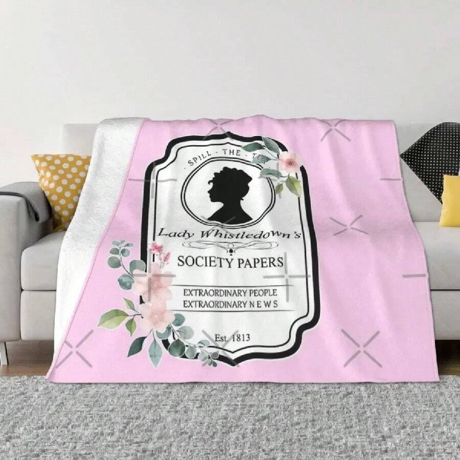 The Bridgerton - Lady Whistledown'S Home Bed Blankets Winter Blankets Blankets And Blankets Throw Blanket.Jpg - trắng - Xem 1