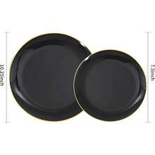 1/25pcs Reusable Ceramic Fruit Tray Plate, Gold Rim, Suitable For Family Gatherings, Outdoor Activities, Team Events, Cooking, Christmas