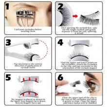 5 Pair Upgrade Magnet Magnetic Eyelashes With Applicator, Reusable No Glue Needed Magnetic Lashes Without Eyeliner, Portable Cat Eye Natural Look False Eyelashes More Easy To Wear And Remove Strip Lashes, Lashes, Eyelashes, Fake Lashes - Mi tự nhiên - Xem 7