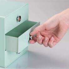 InterDesign 3 Drawer Storage Organizer For Cosmetics Makeup Beauty Products And Office Supplies Mint