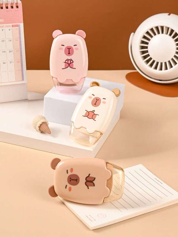 1 pieza Cinta correctora con forma de animal creativa, núcleo de 12m de largo, diseño portátil, cinta correctora de material PET, duradera y no se rompe, cinta correctora de moda, útiles escolares, regalo para amigos