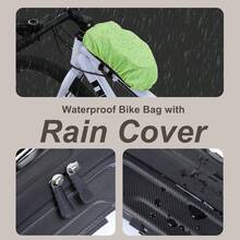 MOSISO Bolsa para Bicicleta Impermeable EVA Cuadro,Teléfono Soporte Bolso Tubo Superior para Teléfono Bicicleta Accesorios para Ciclistas de Carretera Montaña,Negro - 1 - Ver 7