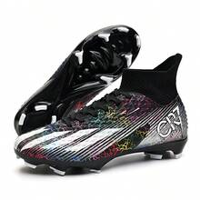 Men's Football Shoes, Women's Indoor Shoes, Unisex Baseball Shoes, Artificial Turf Shoes, Youth American Football Cleats, Adult Soccer Cleats, Wide Fit, AG, FG, TF, Training Sports Shoes - Black - View 1