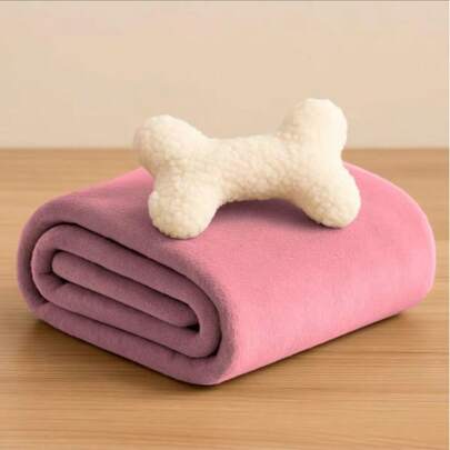MANTINHA COBERTOR SOFT PET COM TRAVESSEIRO OSSINHO