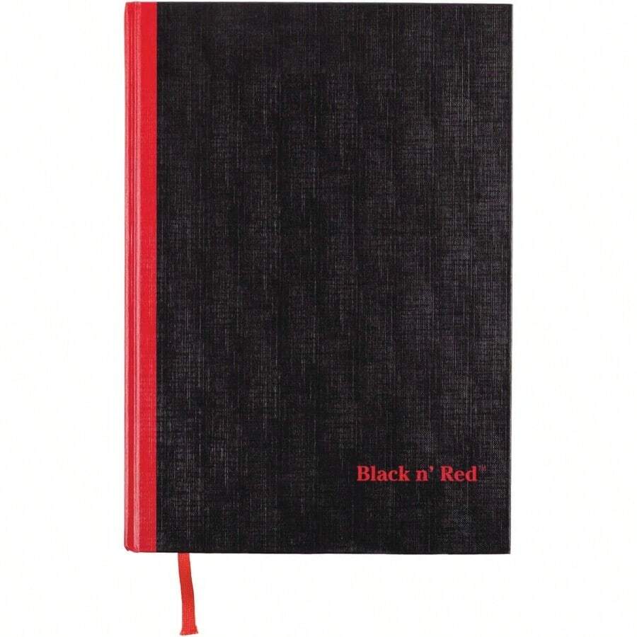 Notebook Business Journal 113 4" X 81 4" 96 Sheets Ruled Optik Paper Hardcover Casebound Black D66174 - Black - View 1