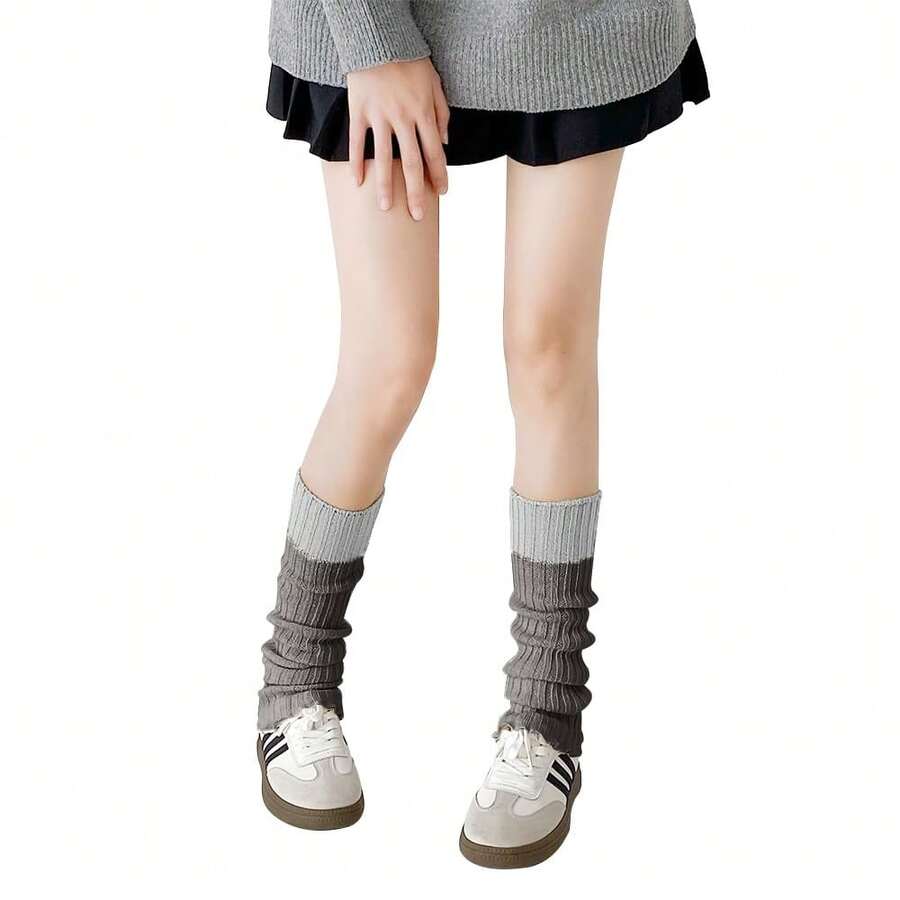 Lebaley Kawaii Leg Warmers For Girls Women - Japanese Lolita Leg Warmers Y2K Harajuku Leg Cover Stockings Kawaii Knit Socks{"Color_name":"Mixture5"} - 多色13 - 查看 1