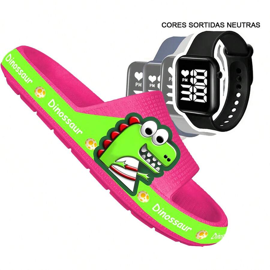 Cloud Flip Flops For Girls, Comfortable And Lightweight Cartoon Sandal - Green - View 1