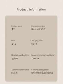 TWS Earphones,Wireless Bluetooth Earbuds, Airbuds, Sports Earphones, Touch Control, Charging Case , Clear Sound For Music & Calls, Perfect For Travel, Outdoor Workouts, Leisure Listening