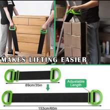 1 pieza Cuerda portátil para transportar una sola persona, que ahorra esfuerzo