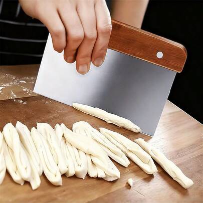 1 pieza Cortador de masa de acero inoxidable, cortador de masa sin cuchilla, adecuado para hornear y cocinar, puede cortar pizza y masa, fácil de limpiar, utensilios de cocina imprescindibles para la familia en Navidad, Hogar y Vida / Cocina y Comedor / Utensilios de Cocina / Otras herramientas de cocina