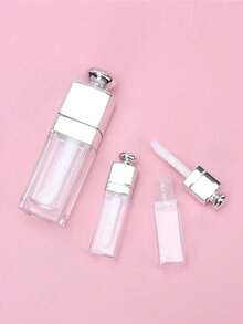 2 pezzi di tubi vuoti per lucidalabbra, tubi per lucidalabbra trasparenti da 8 ml con applicatore, contenitori ricaricabili per balsamo e lucidalabbra per kit fai-da-te di makeup per donne e ragazze, tubo per lucidalabbra con spazzola grande, tubo per dispensare olio per le labbra, contenitore da viaggio per lucidalabbra