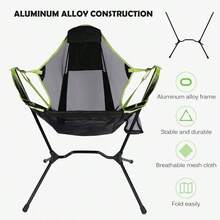 Outdoor Camping Folding Chair, Ultralight Portable Beach Chair with Carry Bag, Picnic Chair Adults u2013 Compact - Un color - Ver 6