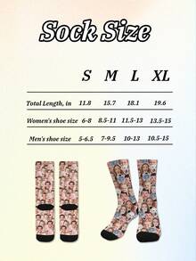 Custom Face Socks, Personalized Funny Face Socks, Can Support Photo Customization Of Socks, Suitable For Giving To Friends, Father's Day Gifts, Mother's Day Gifts - Multicolor - View 6