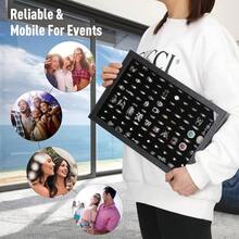 Pengup 100 Slots Ring Case Organizer Display BoxRings Holder Storage Boxes For Jewelry Showcase With Glass Lid Black Velvet .