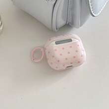 Pink Star Minimalist Design Earphone Case + Hanging Ring Set Compatible With Apple Pro3/ Pro2/ Pro/ 4/ 3/ 2 - Pink - View 8