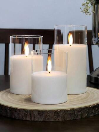 LED 无焰蜡烛、茶蜡烛、发光蜡烛、LED 蜡烛、电池供电（不含电池）、适用于节日、婚礼、礼物、壁炉、家居装饰、圣诞节