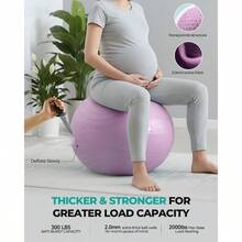Yoga Ball Extra Thick Exercise Ball For Workout Pregnancy Stability 4 Sizes Anti Burst Balance Ball For Yoga Pilates Fitn Birthing Physical Therapy Includes Pump