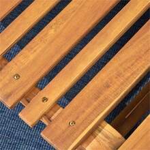 Set of 2 Lisbon Outdoor Folding Chaise Lounge Chair - Amarillo natural - Ver 9