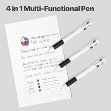 Cambond 4-In-1 Multicolor Pen 1.0mm - 4-Color Retractable Ballpoint Pens Nurse Pens For Office School Supplies Students Gift, 5 Pack(White) - 1_ - Xem 3